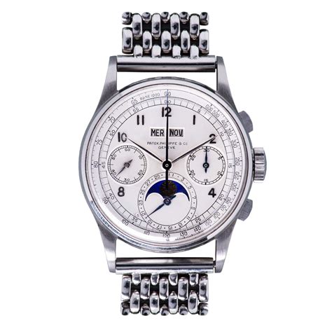 patek philippe stainless steel ref. 1518|Patek Philippe 5990 price.